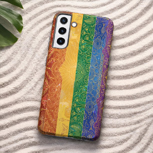 Art Deco Pride Flag   Rainbow I Vintage 1920s Samsung Galaxy Case