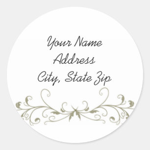 Art Deco Profile Sticker