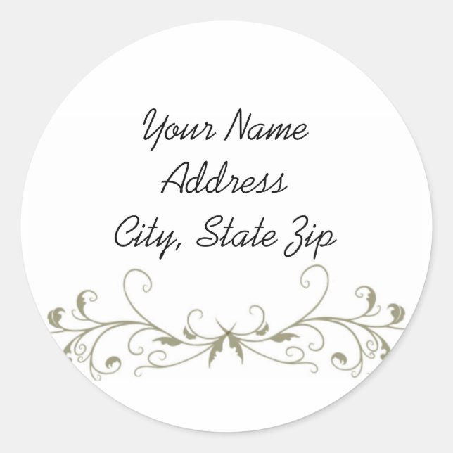 Art Deco Profile Sticker (Front)