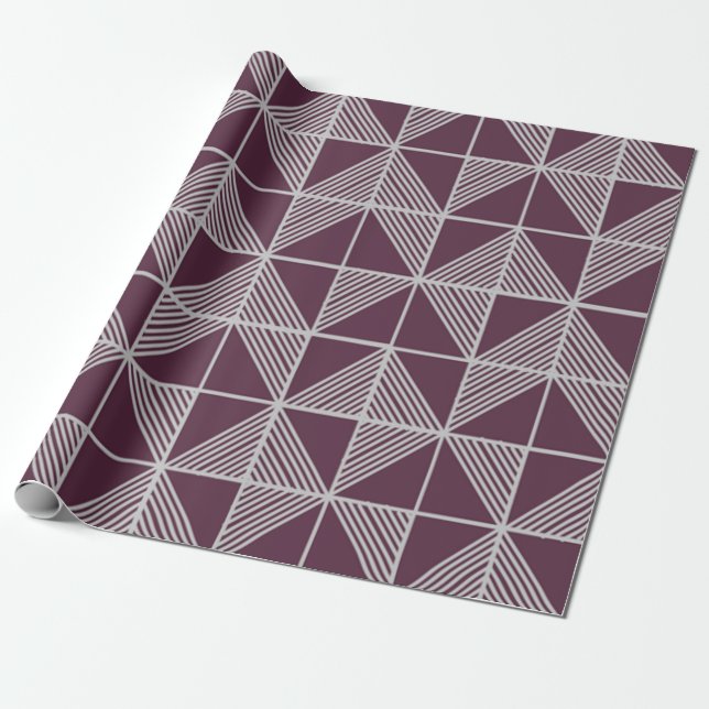 Art Deco Puzzle Wrapping Paper (Unrolled)