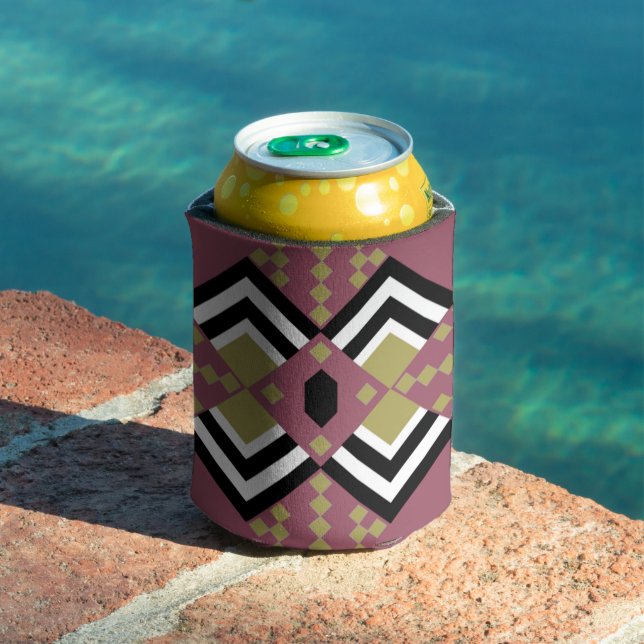 Art Deco Quilt Inspired  Can Cooler (In Situ Pool)