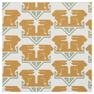 Art Deco Rabbits Fabric