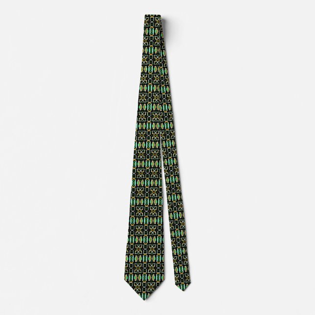 Art Deco Radio Crystals Tie (Front)
