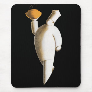 Art Deco Restaurant Chef, Vintage Business Mouse Mat