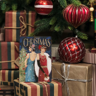 art deco retro vintage add message card