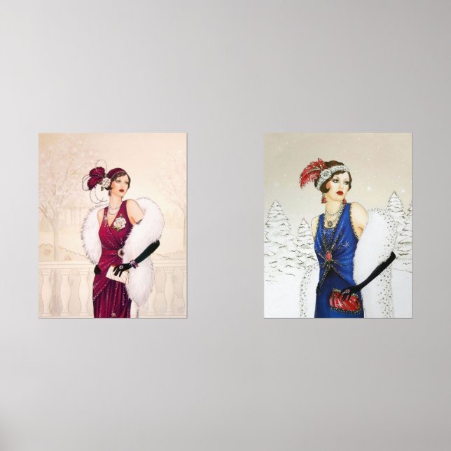 Art Deco retro vintage Christmas  (Front)