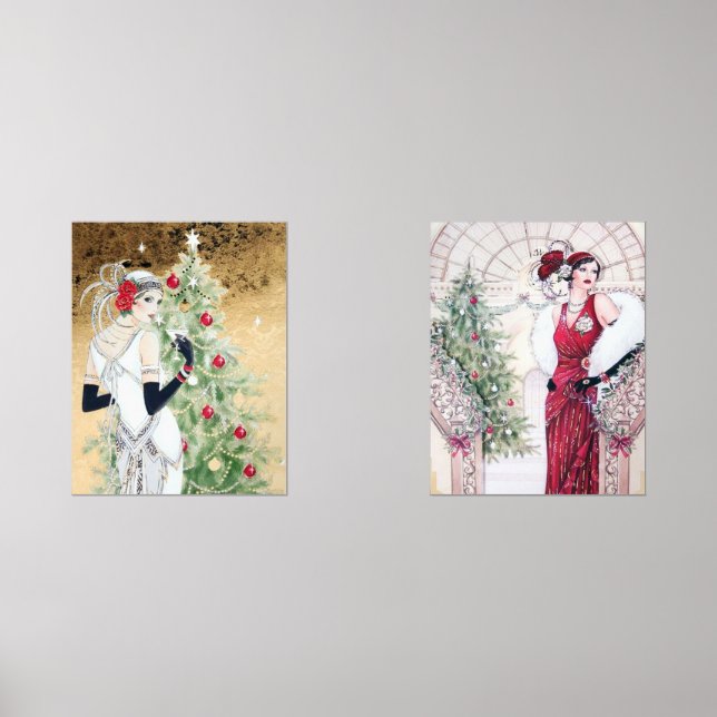 Art Deco retro vintage Christmas  (Front)