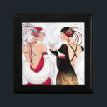 Art deco retro vintage Christmas Ladies Gift Box<br><div class="desc">design by www.etsy.com/shop/VanityFlairDesigns</div>