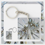 Art Deco Rhinestones Vintage Elegance Key Ring<br><div class="desc">Always bring along some elegance and glamour everywhere with this ultra feminine keychain with photography of vintage art deco rhinestone earrings. 
This image is original photography by JLW_PHOTOGRAPHY.</div>