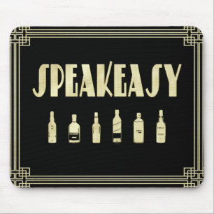 Art deco roaring 20's speakeasy prohibition   mouse mat