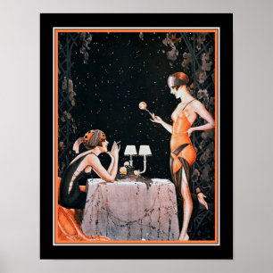 Art Deco Roaring Twenties Flappers Poster