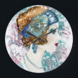 Art Deco Roaring Twenties Woman 1920s  Square Wall Large Clock<br><div class="desc">This art deco acrylic wall clock is perfect for that throwback retro vibe!</div>