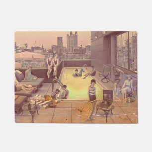 Art Déco Rooftop Chillout Doormat
