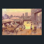 Art Déco Rooftop Chillout Poster<br><div class="desc">Digital Collage
© El Diputado,  2016</div>