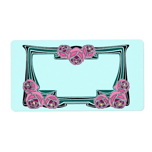 art deco rose panel (Front)