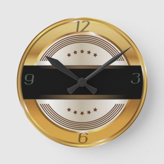 Art deco round clock (Front)