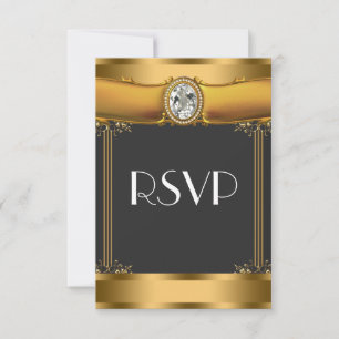 Art Deco RSVP Card