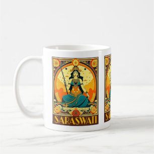 Art Deco Saraswati Coffee Mug