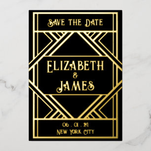 Art Deco Save the Date