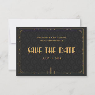 Art Deco Save The Date