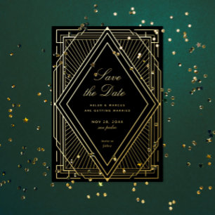 Art Deco Save the Date