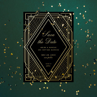Art Deco Save the Date