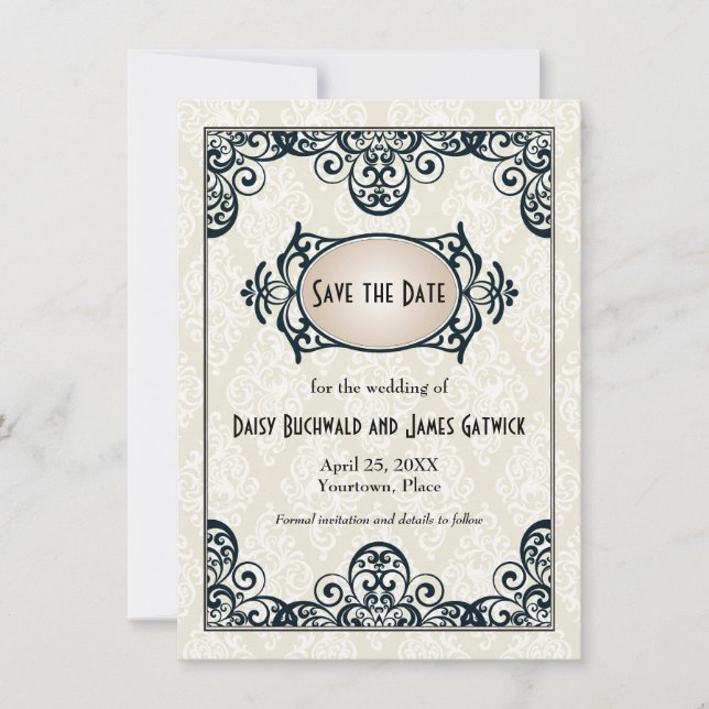 Art Deco Save the Date (Front)