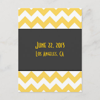 Art Deco Save the Date Postcard