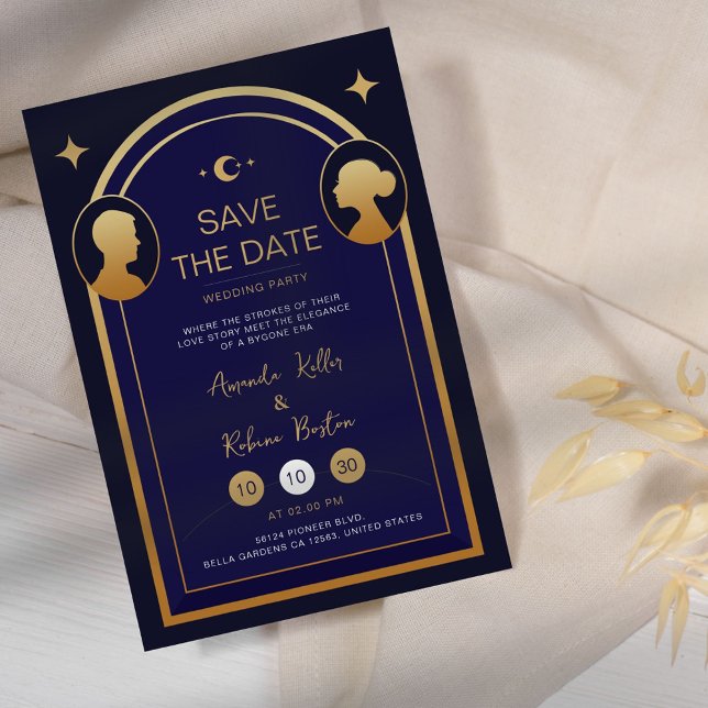 Art Deco Save the Date Wedding Invitation (Creator Uploaded)