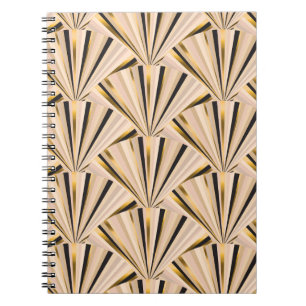 Art Deco Scales: Geometric Golden Glamour Notebook