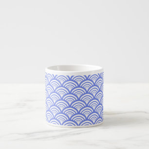 Art Deco Scallop Arch Geometric Dusty Blue Espresso Cup