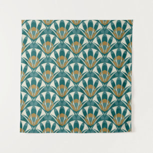 Art deco seamless abstract floral pattern. Decor e Tapestry