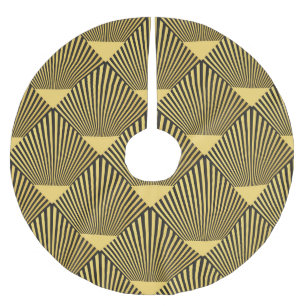 Art Deco: Seamless Decoration Ornament Brushed Polyester Tree Skirt