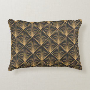 Art Deco Seamless Geometric Pattern. Elegant Wallp Decorative Cushion