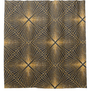 Art Deco Seamless Geometric Pattern. Elegant Wallp Shower Curtain