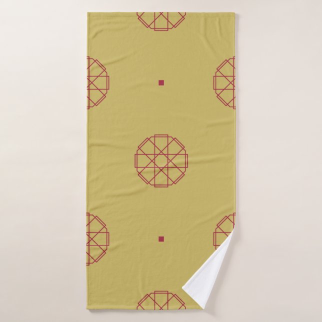 Art deco seamless pattern background. abstract, ar bath towel (Bath Towel)