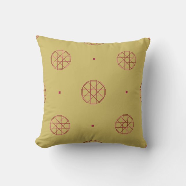 Art deco seamless pattern background. abstract, ar cushion (Front)
