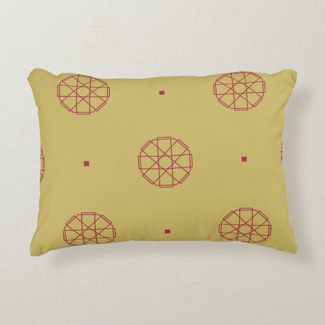Art deco seamless pattern background. abstract, ar decorative cushion (Front)