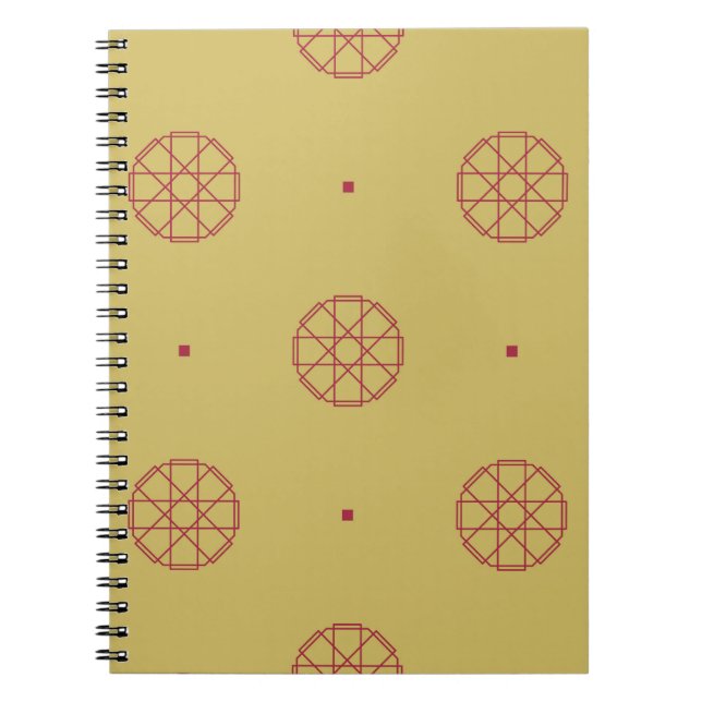 Art deco seamless pattern background. abstract, ar notebook (Front)