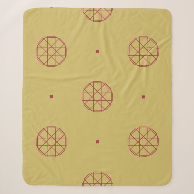 Art deco seamless pattern background. abstract, ar sherpa blanket (Front)