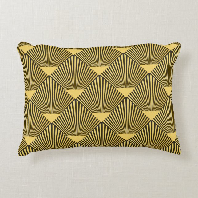 Art Deco seamless pattern. decoration ornament.  Decorative Cushion (Front)