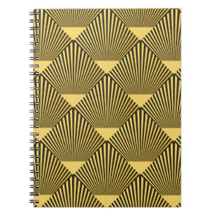 Art Deco seamless pattern. decoration ornament.  Notebook