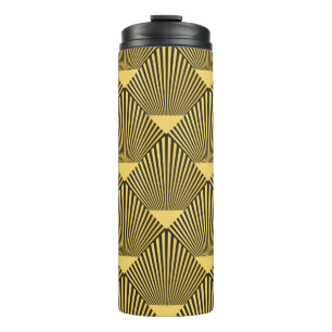Art Deco seamless pattern. decoration ornament.  Thermal Tumbler