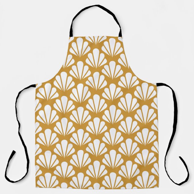 Art Deco Seamless Pattern. Geometric Floral decora Apron (Front)