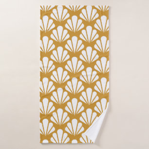 Art Deco Seamless Pattern. Geometric Floral decora Bath Towel