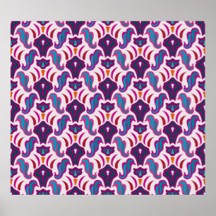 Art deco seamless pattern illustration poster