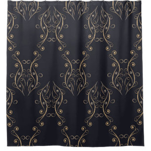 Art deco seamless pattern. Vintage background with Shower Curtain