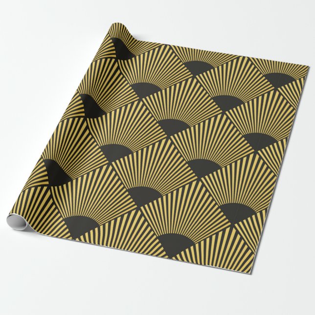 Art Deco seamless pattern Wrapping Paper (Unrolled)