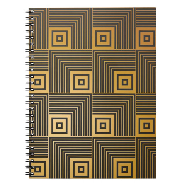 Art Deco seamless vintage wallpaper pattern Notebook (Front)