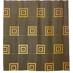 Art Deco seamless vintage wallpaper pattern Shower Curtain